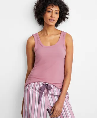 State of Day Women's Ribbed Modal Sleep Tank Top Xs-3X, Created for Macy's