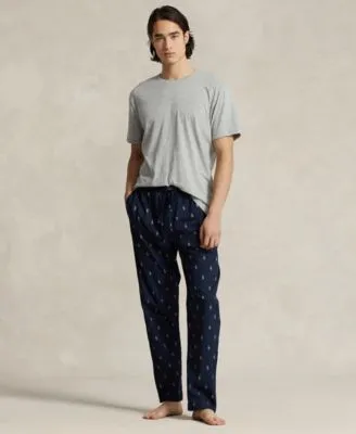 Polo Ralph Lauren Mens Cotton Jersey Sleep Shirt Polo Player Pajama Pants