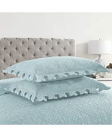 MarCielo 100% Cotton Oversized Bedspread Quilt Set Tw