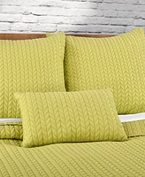 J by Queen Cayman Quilted Decorative Pillow