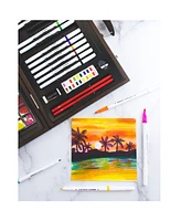 Art 101 Multimedia Illustration Wood Art Set, 85 Pieces