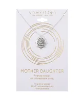 Unwritten Red Crystal Mother Daughter Friends Pendant Necklace