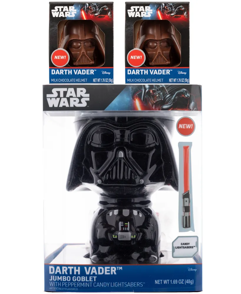 Galerie Star Wars Holiday Collection 9 Jumbo Goblet with Lightsaber  Candies, Chocolate Darth 3 Item Bundle