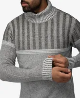 X-Ray Men's Ribbed Pattern Turtleneck Sweater