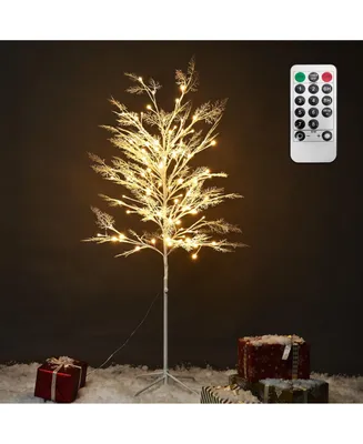 5 Ft Dimmable Cypress Tree Light 120 Led Remote Home Outdoor Christmas Decor