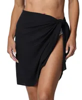 J Valdi Women's Tie-Waist Short Cover-Up Pareo