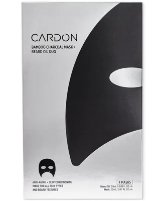 Cardon Bamboo Charcoal Mask + Beard Oil, 4
