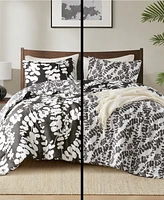 510 Design Aria Floral Print Reversible -Pc. Comforter Set