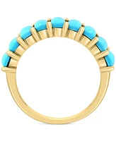 Effy Turquoise Cushion-Shape Cabochon Statement Ring in 14k Gold