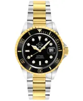 GV2 by Gevril Men's Swiss Automatic Liguria Two-Tone Stainless Steel Watch 42mm - Two