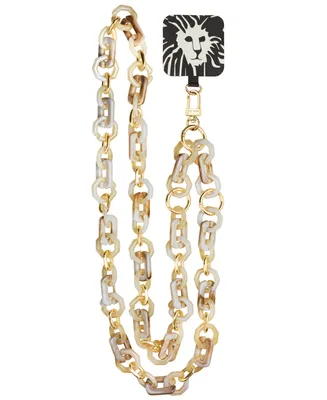 Anne Klein Women's Ivory Acetate Crossbody iPhone Chain