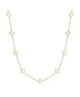 The Lovery Mini Mother of Pearl Clover Necklace
