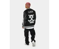 The Anti Order Mens Dead Pixel Leather Varsity Jacket