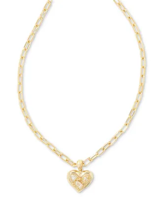 Kendra Scott Penny 14k Gold-Plated Heart Short Pendant Necklace, 16" + 3" extender