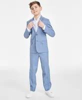 Tommy Hilfiger Big Boys Modern-Fit Stretch Sharkskin Suit Jacket