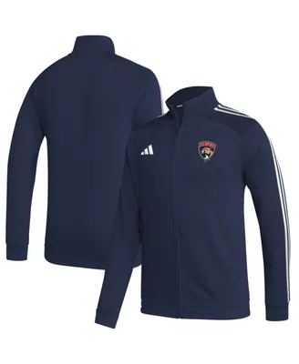 Men's adidas Navy Florida Panthers Raglan Full-Zip Track Jacket