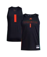 Adidas Men's #1 Miami Hurricanes Swingman Jersey