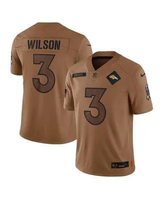 Men's Nike Russell Wilson Brown Distressed Denver Broncos 2023 Salute To Service Limited Jersey