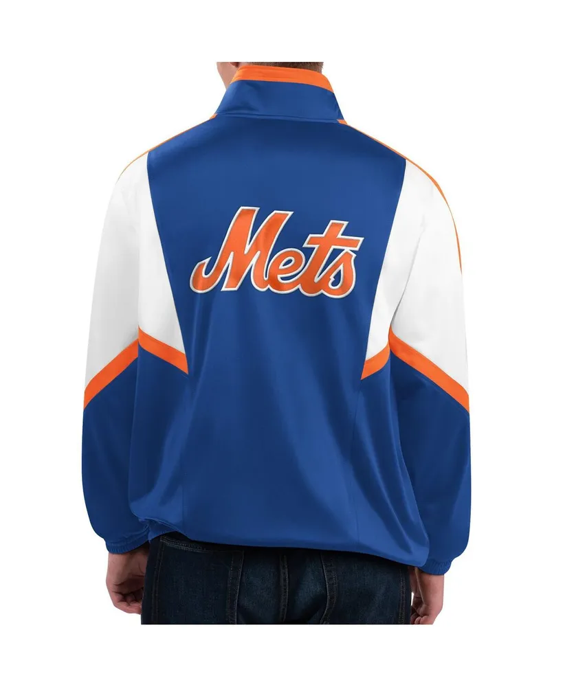 Men's Starter Royal New York Mets Lead Runner Full-Zip Jacket