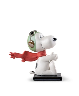 Lladro Snoopy Flying Ace Figurine