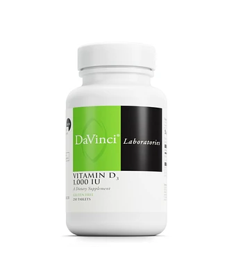 DaVinci Labs Vitamin D3 1000 Iu - Dietary Supplement to Support Healthy Teeth and Bones, Cardiovascular Function and Immune Health