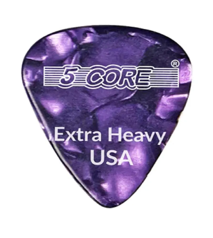 5 Core Guitar Picks | Purple Color Picks for Guitar 48 Pcs