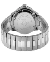 GV2 by Gevril Men's Giromondo Silver-Tone Stainless Steel Watch 42mm