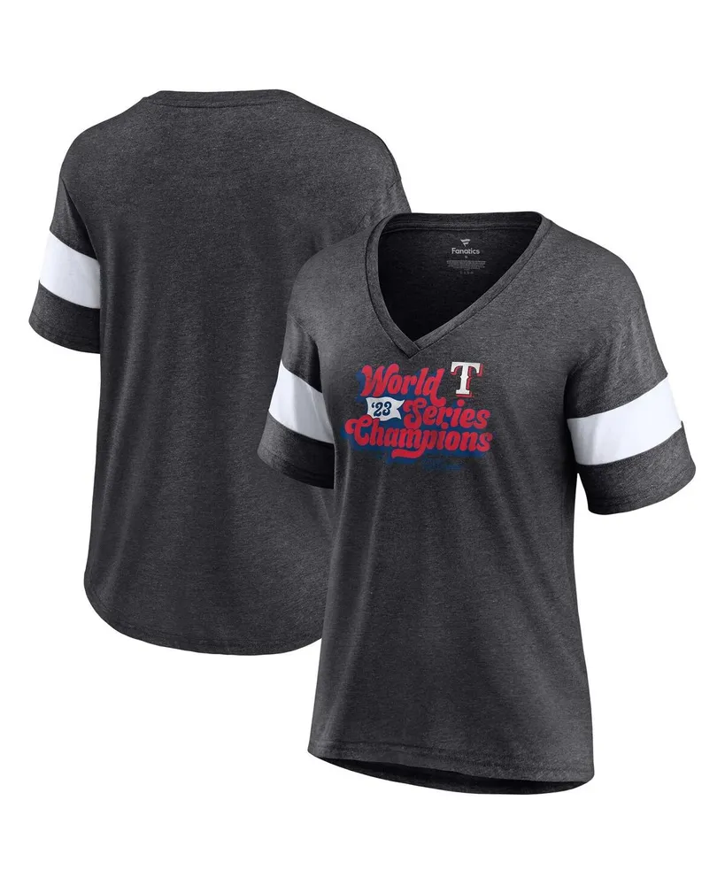 Lids Texas Rangers Majestic Threads Women's 2023 World Series Contact  Tri-Blend V-Neck T-Shirt - Royal