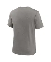 Men's Nike Heather Gray Texas Rangers 2023 World Series Champions Tri-Blend T-shirt