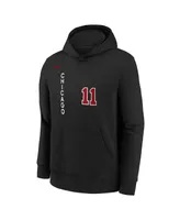 Big Boys Nike DeMar DeRozan Black Chicago Bulls 2023/24 City Edition Name and Number Pullover Hoodie