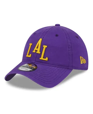 Men's New Era Purple Los Angeles Lakers 2023/24 City Edition 9TWENTY Adjustable Hat