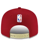 Men's New Era Wine Cleveland Cavaliers 2023/24 City Edition Alternate 9FIFTY Snapback Adjustable Hat
