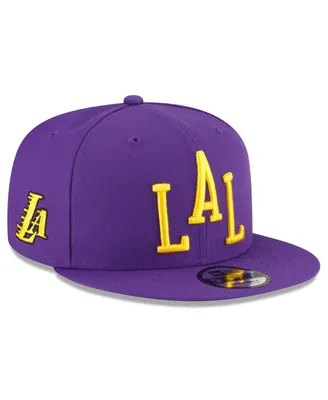Men's New Era Purple Los Angeles Lakers 2023/24 City Edition Alternate 9FIFTY Snapback Adjustable Hat