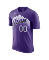 Men's Nike Jordan Clarkson Purple Utah Jazz 2023/24 City Edition Name and Number T-shirt