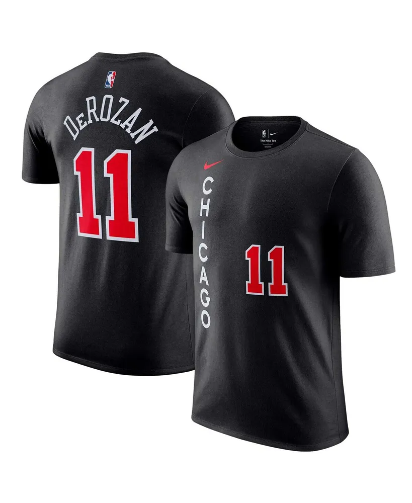 Men's Nike DeMar DeRozan Black Chicago Bulls 2023/24 City Edition Name and Number T-shirt