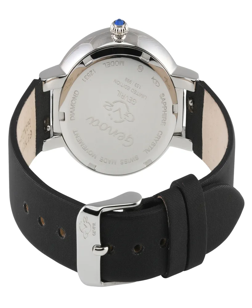 GV2 by Gevril Women's Genoa Leather Watch 36mm