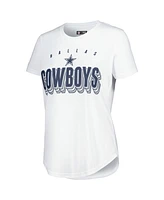 Women's Concepts Sport White, Charcoal Dallas Cowboys Sonata T-shirt and Leggings Set