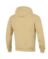 Men's Champion Gold Colorado Buffaloes Straight Over Logo Powerblend Pullover Hoodie