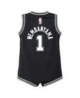 Infant Boys and Girls Nike Victor Wembanyama Black San Antonio Spurs Swingman Player Jersey - Icon Edition