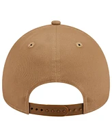 Men's New Era Khaki Atlanta Braves A-Frame 9FORTY Adjustable Hat