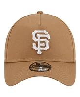 Men's New Era Khaki San Francisco Giants A-Frame 9FORTY Adjustable Hat