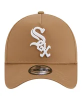 Men's New Era Khaki Chicago White Sox A-Frame 9FORTY Adjustable Hat