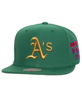 Men's Mitchell & Ness Green Oakland Athletics Champ'd Up Snapback Hat