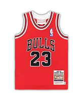 Infant Boys and Girls Mitchell & Ness Michael Jordan Red Chicago Bulls 1985/86 Hardwood Classics Authentic Jersey