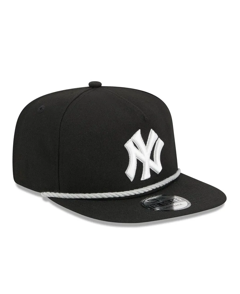 Men's New Era Black New York Yankees Branch Golfer Snapback Hat