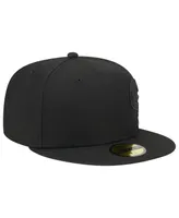 Men's New Era Black Chicago White Sox Satin Peek 59FIFTY Fitted Hat