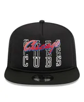 Men's New Era Black Chicago Cubs Street Team A-Frame Trucker 9FIFTY Snapback Hat