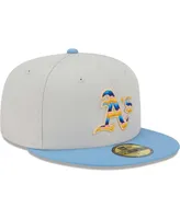 Men's New Era Natural Oakland Athletics Beach Front 59FIFTY Fitted Hat