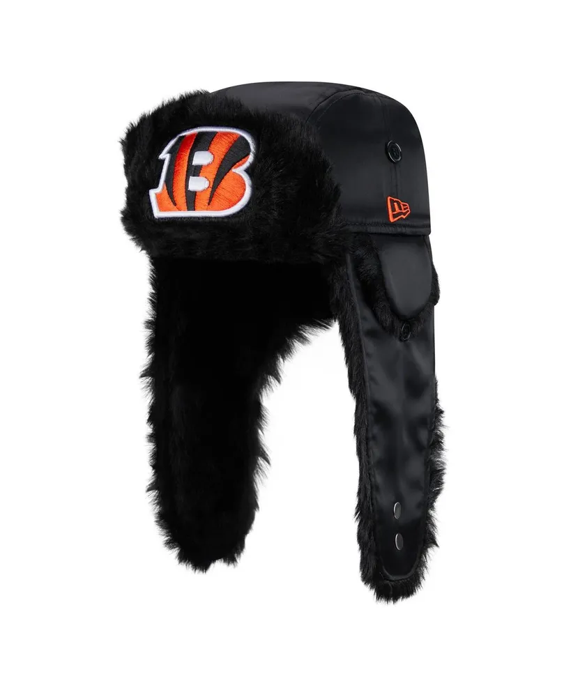 Men's New Era Black Cincinnati Bengals Trapper Hat