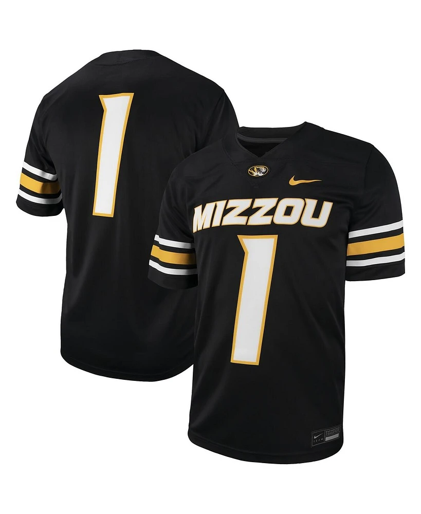 Men's Nike #1 Black Missouri Tigers Untouchable Football Replica Jersey